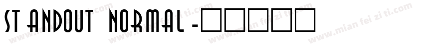 Standout Normal字体转换